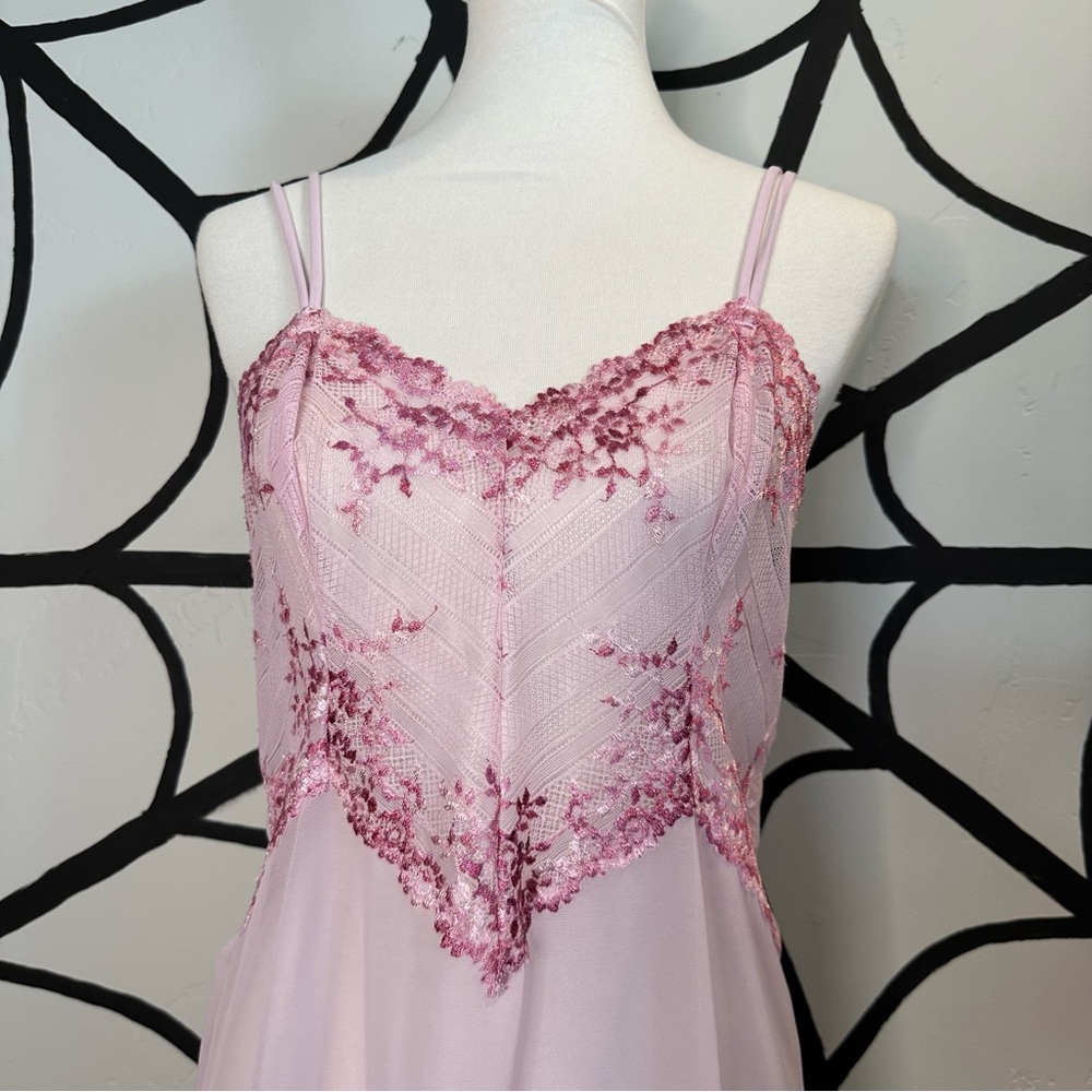 pink sheer lace dress - Picture 3 of 6